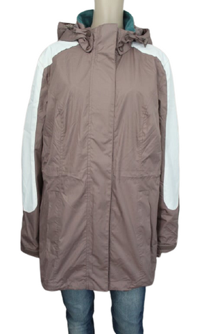Bonprix derékban és alján szűkíthető, vékony, vízlepergetős anyagú átmeneti kabát, 44-es