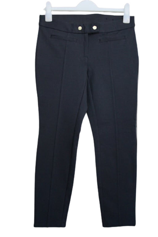 Alfani (drága márka) rugalmas és vastagabb anyagú, navy kék, gumis derekú nadrág, UK8/36-os