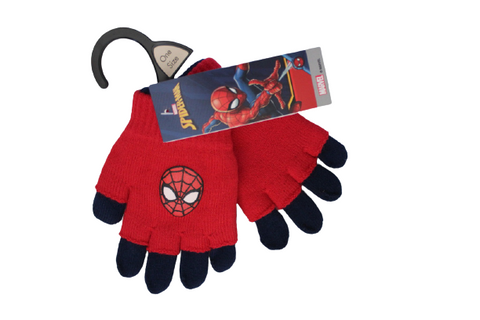 Spiderman vastag, meleg, kötött kesztyű, one size (kb. 3-5 éves méret)